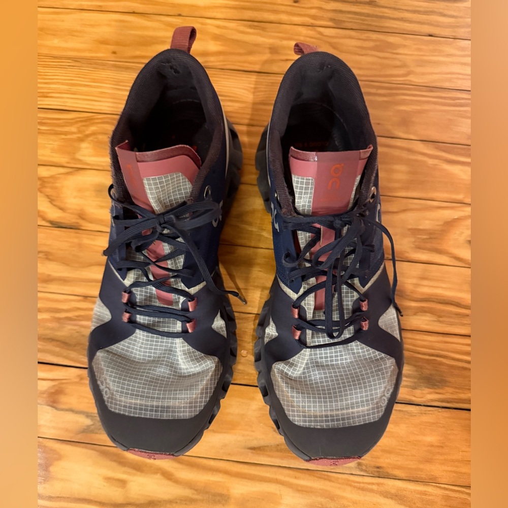 On Running Women's Navy and Burgundy Athletic Shoes